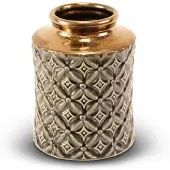Safaary Vase Azure Gold Ø 20 x 15.5cm