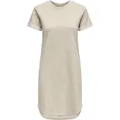 ONLY Robe d'été à manches courtes Femme Chateau Gray