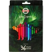 Koh-I-Noor Crayons de couleur Dino, 36 couleurs (36x)