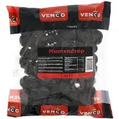Venco Muntendrop Bonbons À La Menthe Douce, Saveur Réglisse Authentique, 1000g