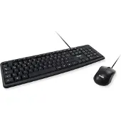 Equip 245202 keyboard Mouse included Office USB QWERTY Portuguese Black