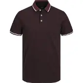 Jack & Jones T-Shirt 'Paulos' bordeaux / blanc
