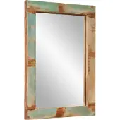 vidaXL Miroir 70x50 cm Vieux bois massif et verre