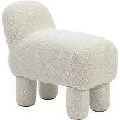 Design House Stockholm Lulu Pouf Ottoman Cream