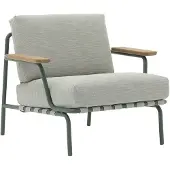 Muuto Settle Fauteuil Extérieur Ribbed Weave 2| Dark Green
