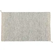 Muuto Ply Tapis en Polyester Recyclé pour l'intérieur et l'extérieur 85 x 140 cm | Black | White