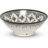 Safaary Bol Marocain Noir Zerbia Mya Ø 20 x 8cm