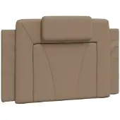 vidaXL Coussin de tête de lit "Viana" Cappuccino-Brun 80 cm simili-cuir