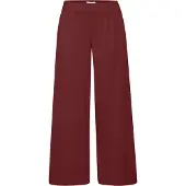 Ichi IHKate Pantalon en tissu pour femmes Pantalon Culotte avec stretch taille élastique haute coupe large ornements