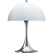 Louis Poulsen Lampe de table portable Panthella 250 chrome opale bleu gris