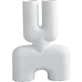 101 Copenhagen Vase Double Cobra Bone White | Medio