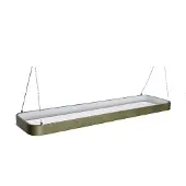 Hubsch petit luminaire suspendu tubulaire vert métallique