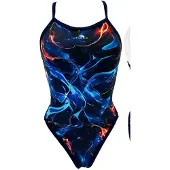 Turbo Revolution Bluelectric Swimsuit Bleu XL Femme