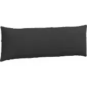vidaXL Coussins de canapé 2 pcs Noir 120 x 40 cm tissu