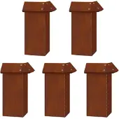 vidaXL : Clôture anti-limaces, 16 pièces, 100 x 3,5 x 25 cm, acier résistant aux intempéries, finition rouille