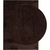 vidaXL Tapis à poils mi-longs, doux et lavable HUARTE Marron