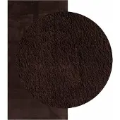 vidaXL Tapis à poils mi-longs, doux et lavable HUARTE Marron