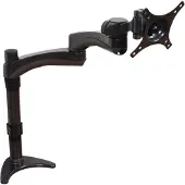 B-Tech BT7373/GB Support de bureau premium (75 x 75mm, 100 x 100mm, taille d'écran jusqu'à 61 cm (24 pouces), capacité de charge 9kg) noir