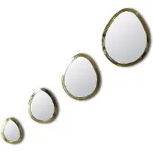 Safaary Miroir marocain Œuf 4 pièces