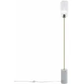 QAZQA Lampadaire Art Déco en laiton avec verre clair - Rid