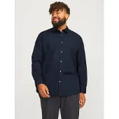 Jack & Jones Chemise à Manches Longues Joe Plain Plus Size