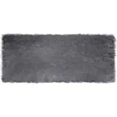 vidaXL Tapis en Peau de Mouton Synthétique Anthracite 100 x 200 cm