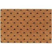 vidaXL Tapis de porte naturel 40x60 cm fibre de coco touffeté