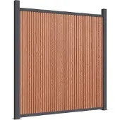 vidaXL Élément de clôture brun 872x186 cm WPC