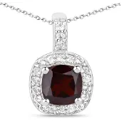 Rafaela Donata Chaîne bordeaux / argent