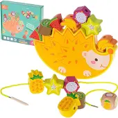 Pricenet Jeu de réflexion équilibrant l'enfilage des fruits du hérisson