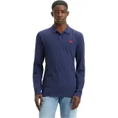 Levi's Slim Housemark Long Sleeve Polo Bleu M Homme