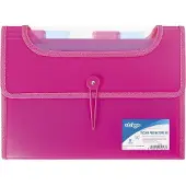 Strigo Classeur A4 avec 6 intercalaires en V, rose (A4)