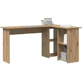 vidaXL Bureau Artisan-Chêne 142 x 102 x 73 cm Bois composite