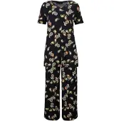 Bonprix T-shirt et jupe-culotte en viscose fluide (ens. 2 pces)