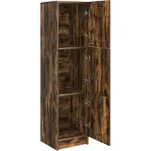 vidaXL Buffet haut en chêne fumé 31,5 x 32 x 122,5 cm