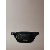 Calvin Klein Sacs banane 'Monologo Webbing Strap' noir / blanc