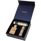 Al Haramain Coffret cadeau Amber Oud Bleu Edition 3 pi ces pour unisexe - Eau de Cologne et parfum de luxe pour hommes et femmes - Spray EDP 2,5