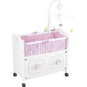 Braet Lit pour poupée avec commode mobile - T&G - blanc