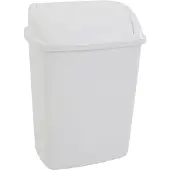 V-Part Poubelle à couvercle basculant,, capacité 26 l, blanc., Poubelle, Blanc