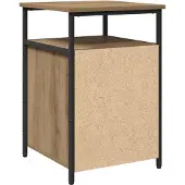 vidaXL Cabinet de chevet chêne artisanal Bois d'ingénierie