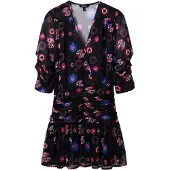 Desigual Robe 'MOONI-LACROIX' bleu / rose / rouge / noir