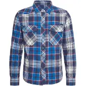 Brandit Chemise bleu / bleu marine / rouge feu / blanc