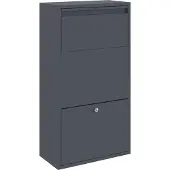 vidaXL Boîte de dépôt de colis Anthracite 44 x 22 x 82 cm Acier