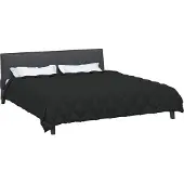 vidaXL Couette d'hiver noire 220 x 240 cm microfibre