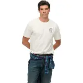 Superdry Homme T-shirt Athletic Club White Taille: XL