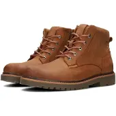 PS Poelman Bottines à lacets 'Toni' cognac