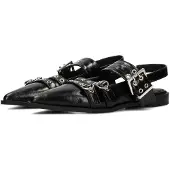 POSH by Poelman Ballerines à lanières 'Ava' noir