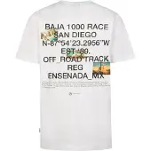 Petrol Industries T-Shirt 'Arena' beige / turquoise / noir / blanc