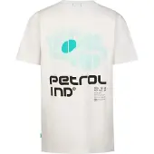 Petrol Industries T-Shirt 'Aguila' bleu / noir / blanc