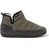 Nuvola Nuvola. Pantoufle 'Boot New Wool' vert foncé